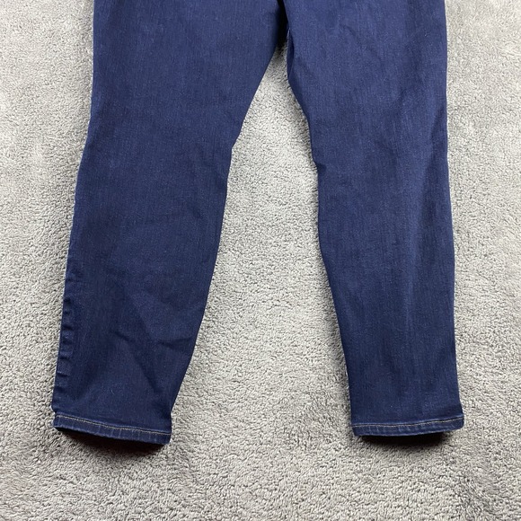 Gap 1969 Curvy True Skinny Jeans Womens 34R Blue Dark Wash Mid Rise - Picture 11 of 13